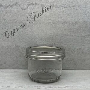💫 $3 Kerr 8 oz Glass Mason Jar with Standard Lid